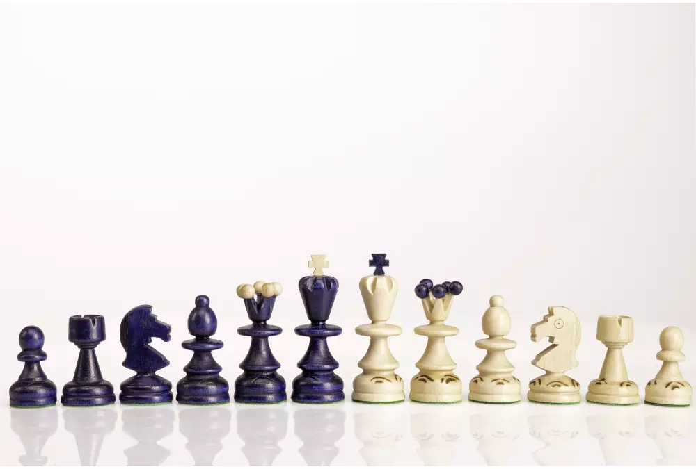 SZACHY PEREŁKA MAŁA z wkładką, kolor niebieski